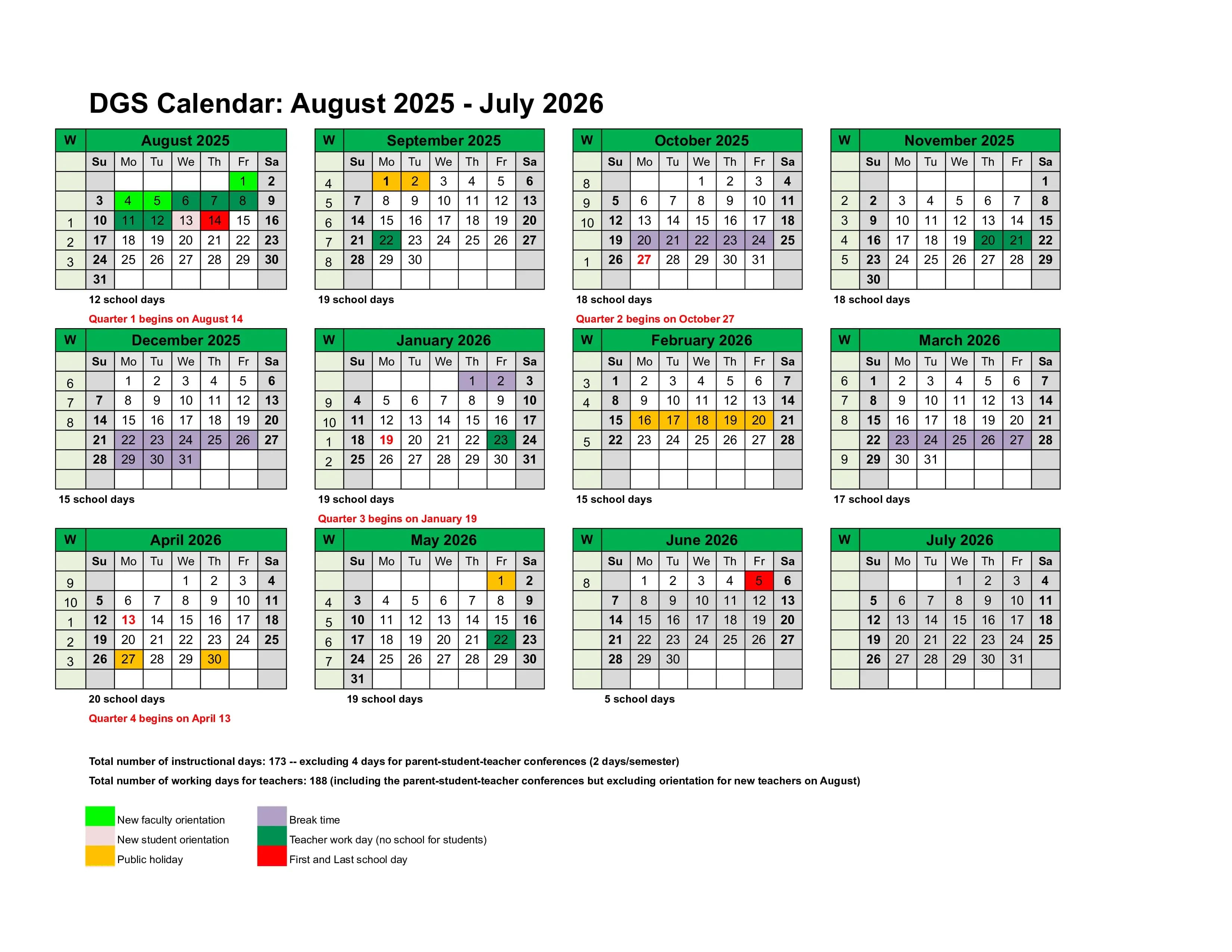 calendar